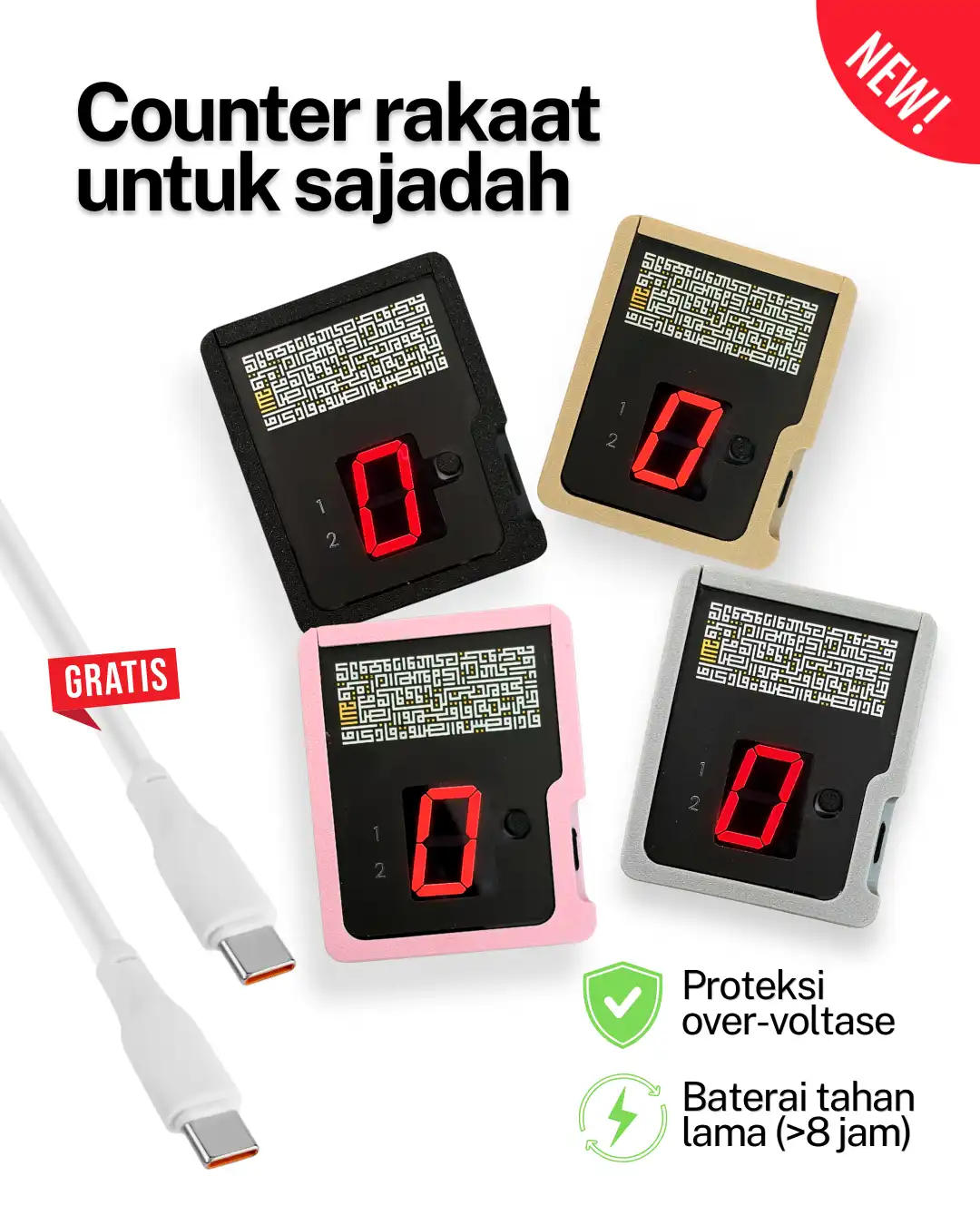 Penghitung rakaat digital saja